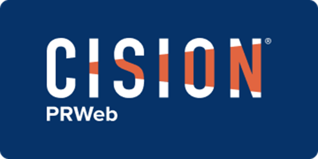Cision PRWeb logo, a press release distribution service for online visibility.